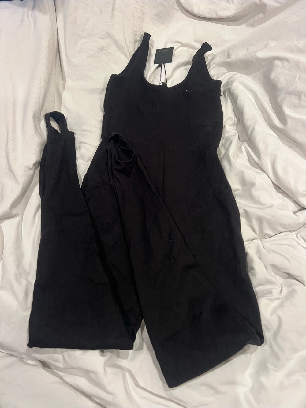 Originally $110 NBD full black tank jumpsuit